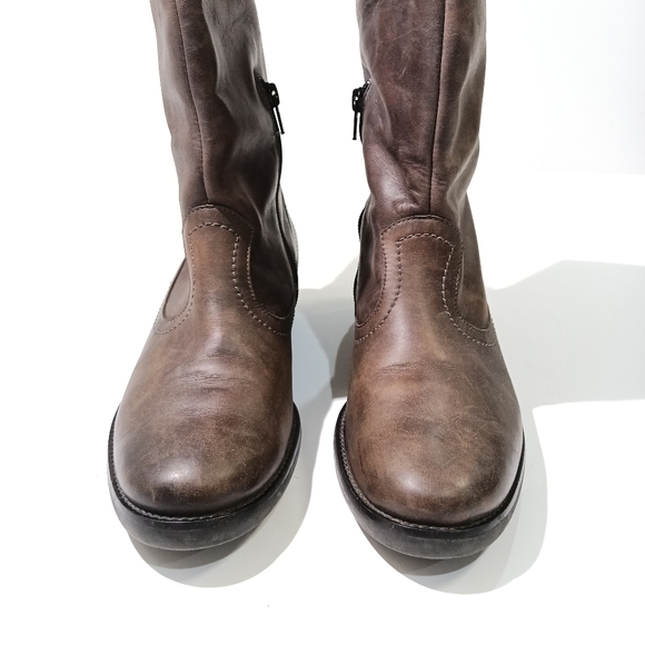 Paul Green Mûnchen Handmade Leather Western Brown Boots - Picture 4 of 7